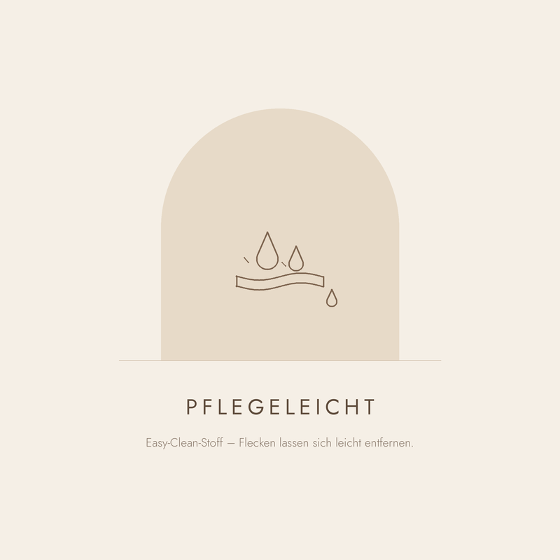 Pflegeleicht — Easy-Clean-Stoff