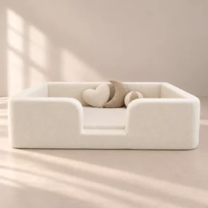 Kinderbett Ylvi – gepolstertes Bodenbett mit Matratze