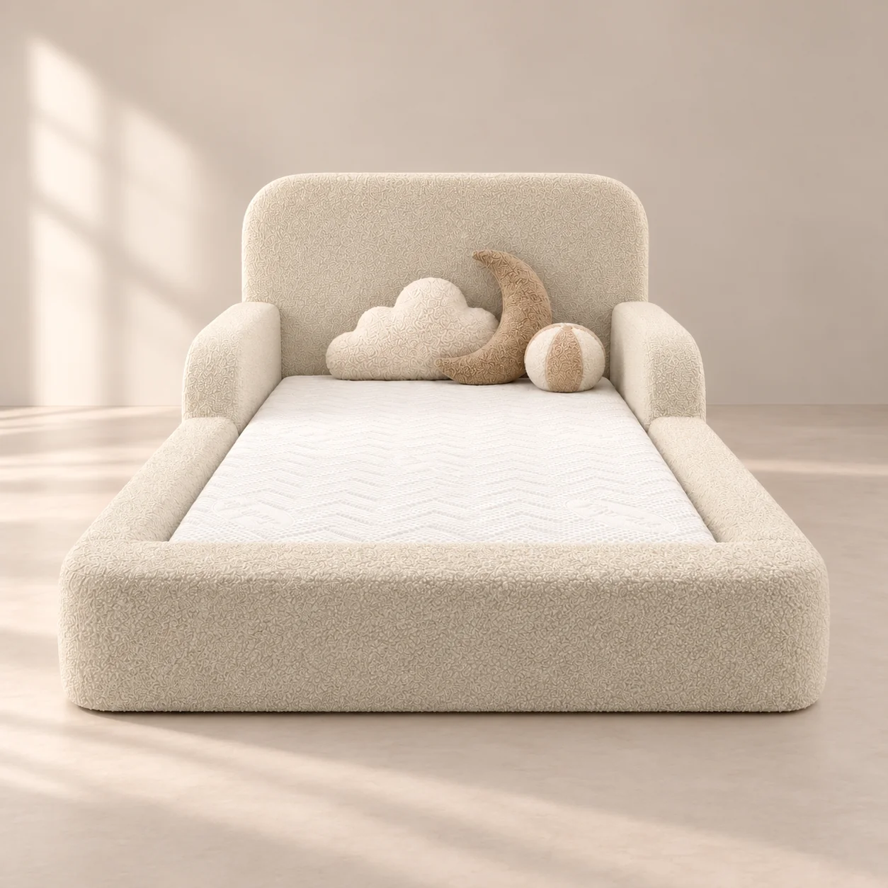 Kinderbett Lumi gepolstertes Bodenbett frontal