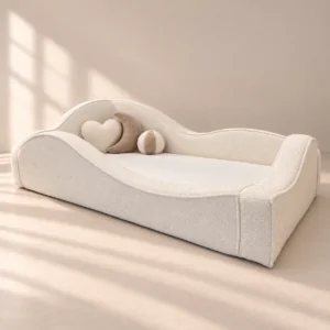 Kinderbett Ondi – Wellenbett mit gepolsterter Lehne