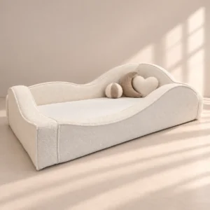 Kinderbett Ondi – Wellenbett mit gepolsterter Lehne