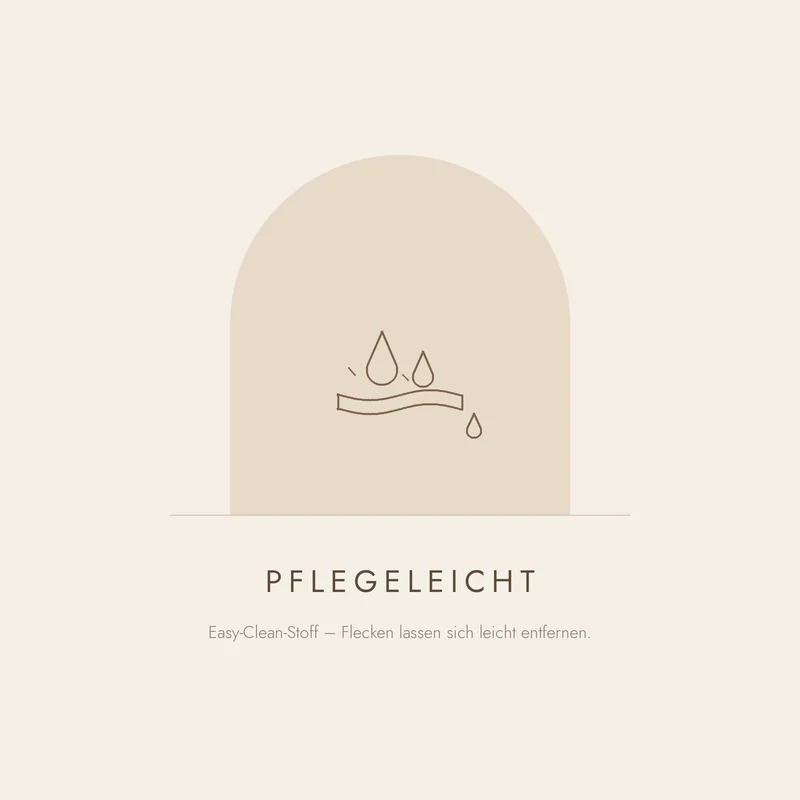 Pflegeleicht — Easy-Clean-Stoff